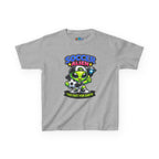 Kidxtr™ Kids Soccer T-Shirt — 'Too Fast for Earth' Alien Soccer Graphic Tee