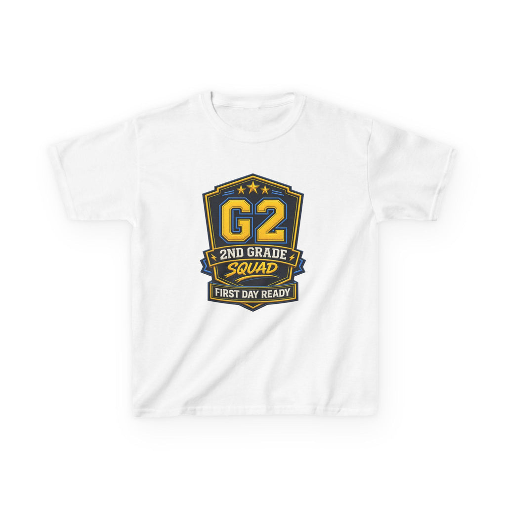 Kids 2nd Grade T-Shirt — 'G2 First Day Ready' Back-to-School Graphic Tee
