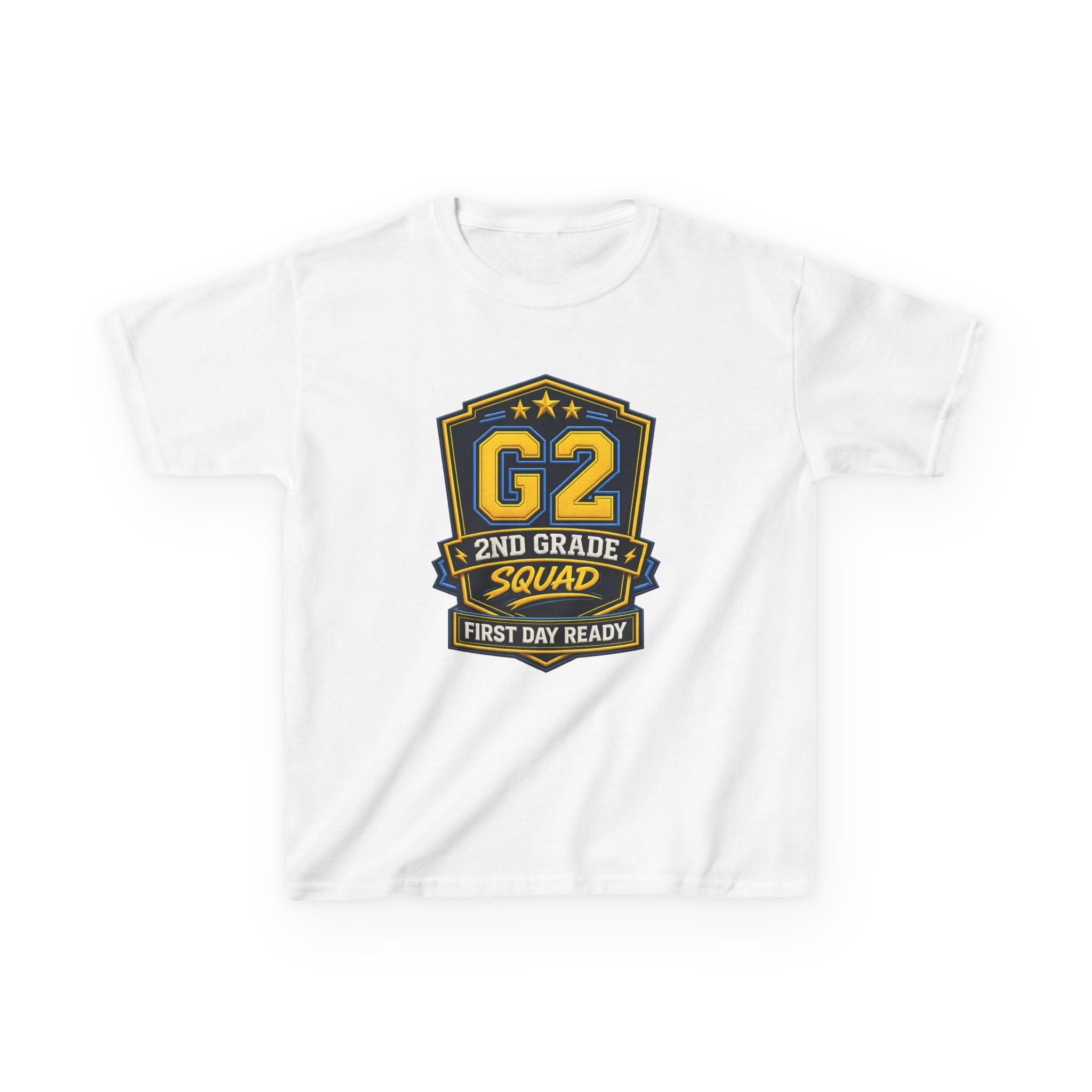 Kids 2nd Grade T-Shirt — 'G2 First Day Ready' Back-to-School Graphic Tee