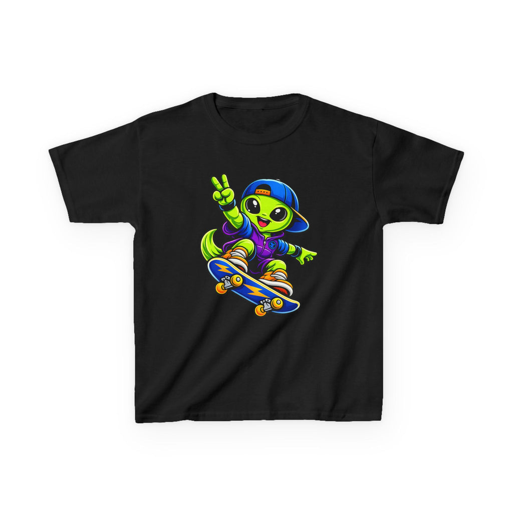 Kids Alien T-Shirt — 'Skate or Alien' Skateboard Graphic Tee
