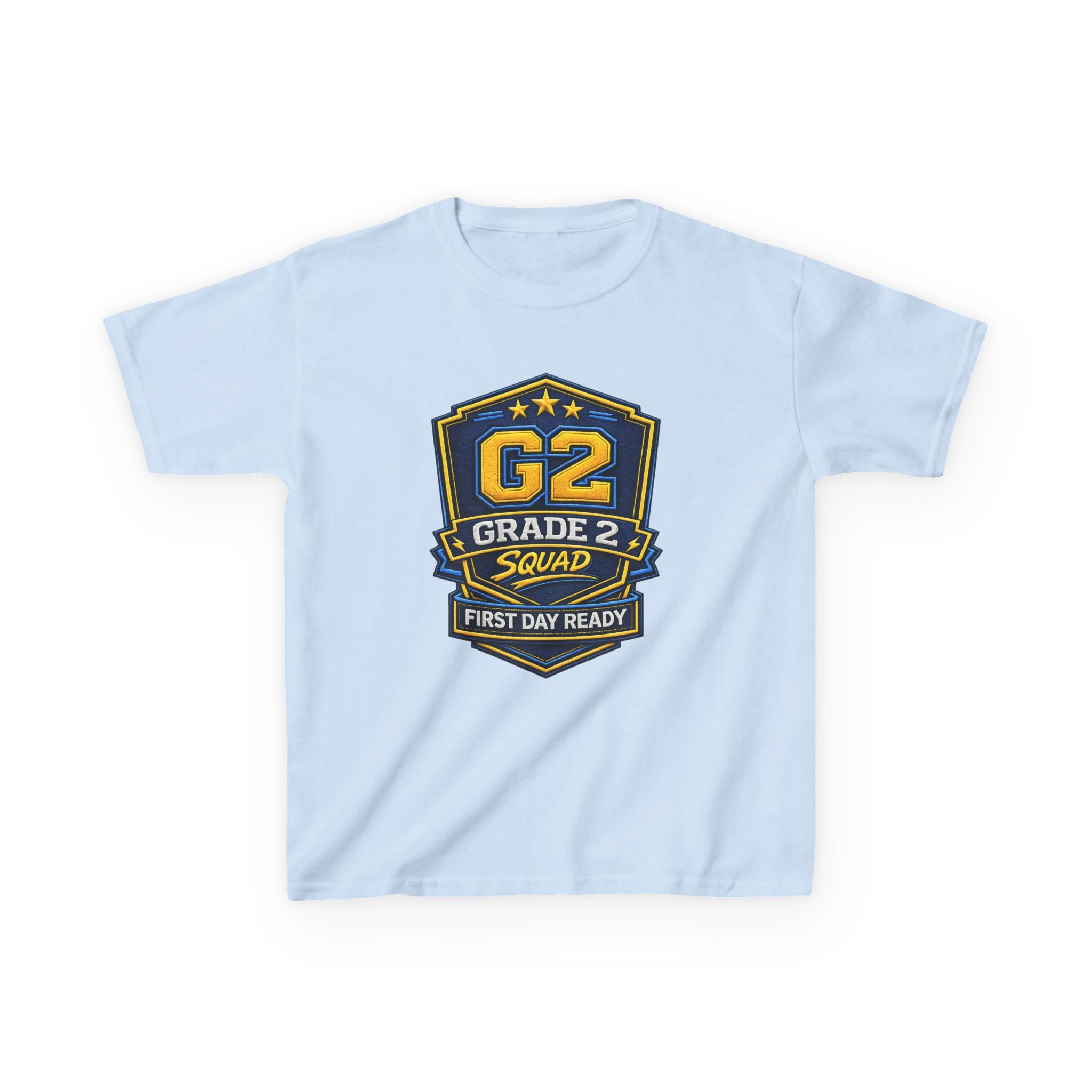 Grade 2 Squad Kids T‑Shirt — "G2 Grade 2 Squad: First Day Ready" Back‑to‑School Tee