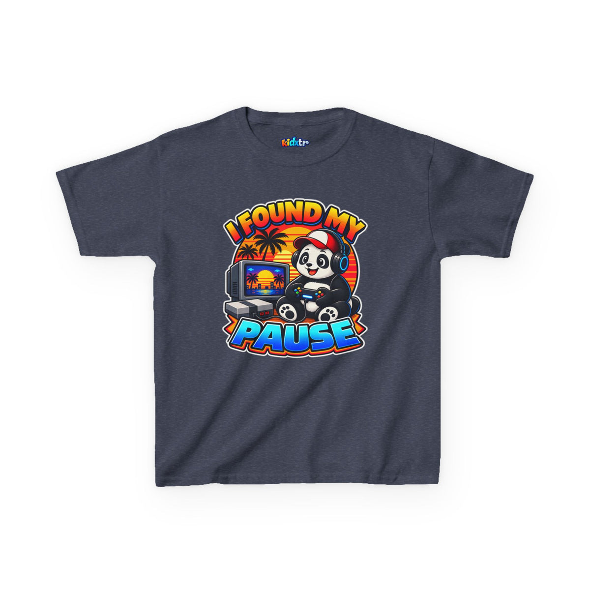 Kidxtr™ Kids Gamer T-Shirt — 'I Found My Pause' Gaming Graphic Tee