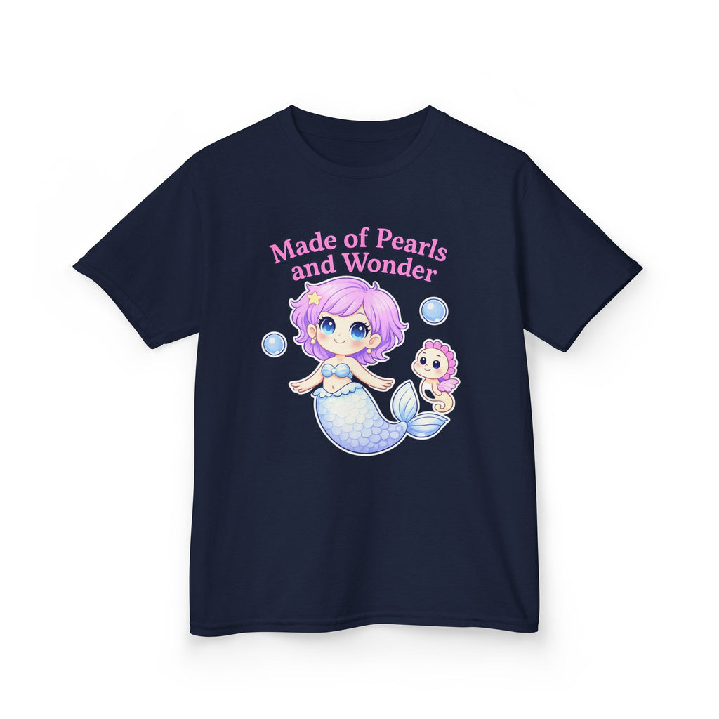 Kids Ocean T-Shirt — 'Make A Splash!' Mermaid & Seahorse Graphic Tee