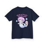 Kids Ocean T-Shirt — 'Make A Splash!' Mermaid & Seahorse Graphic Tee
