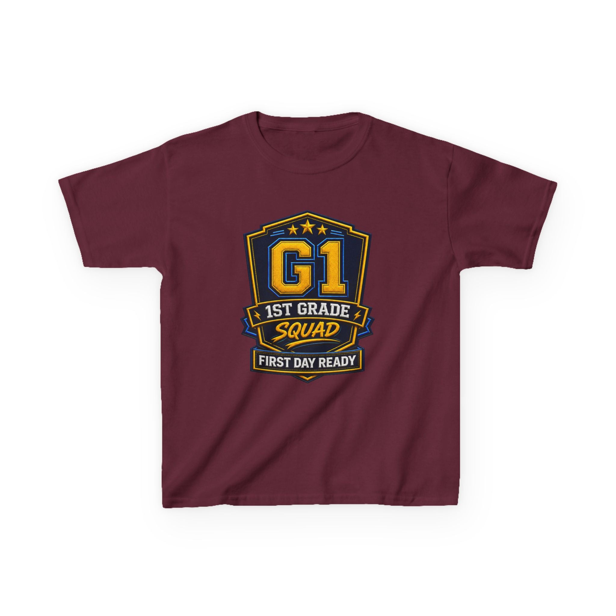 Kids 1st Grade T-Shirt — 'G1 First Day Ready' Back-to-School Graphic Tee