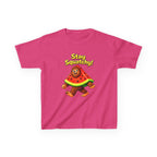 Kids Sasquatch T-Shirt — 'Stay Squatchy!' Watermelon Graphic Tee
