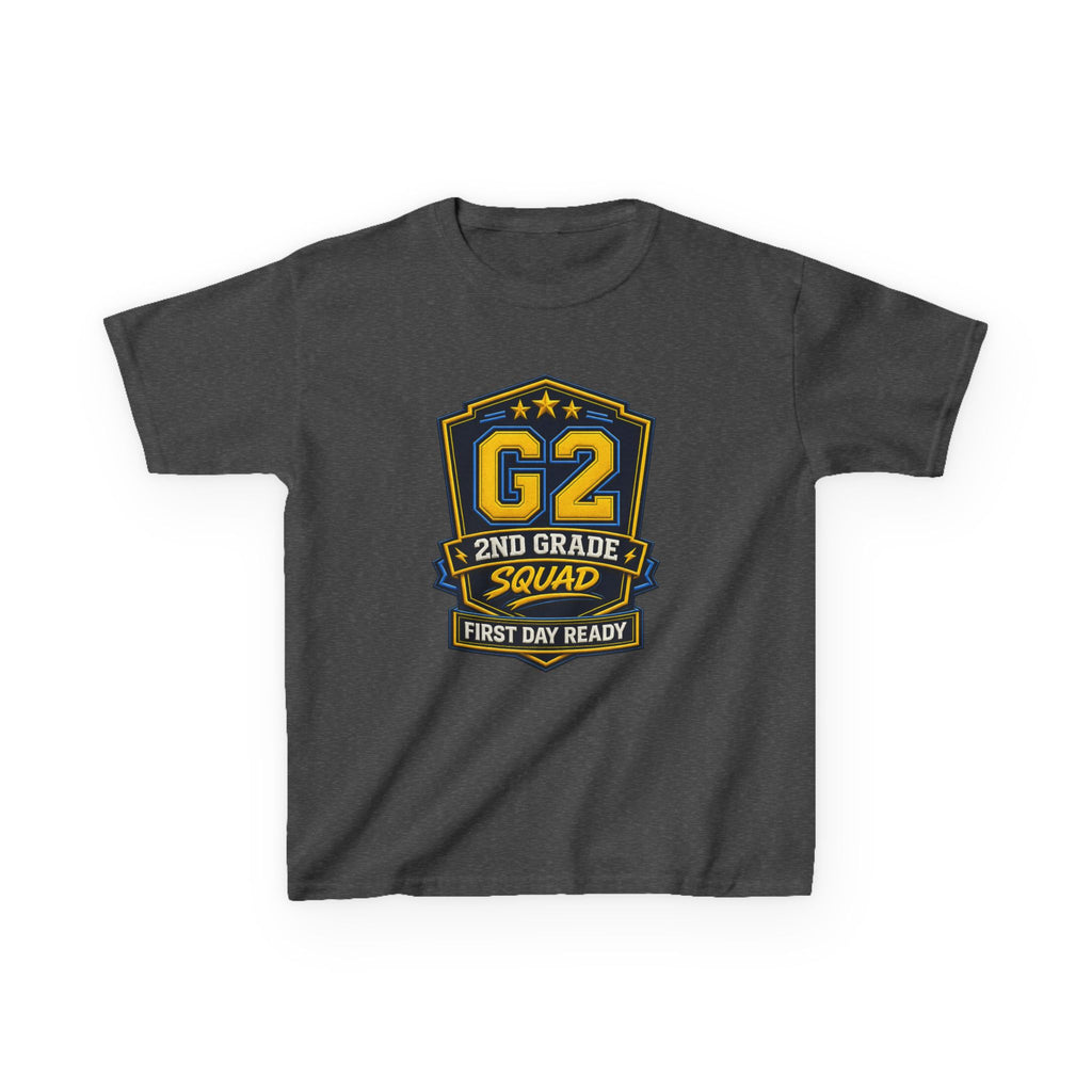 Kids 2nd Grade T-Shirt — 'G2 First Day Ready' Back-to-School Graphic Tee
