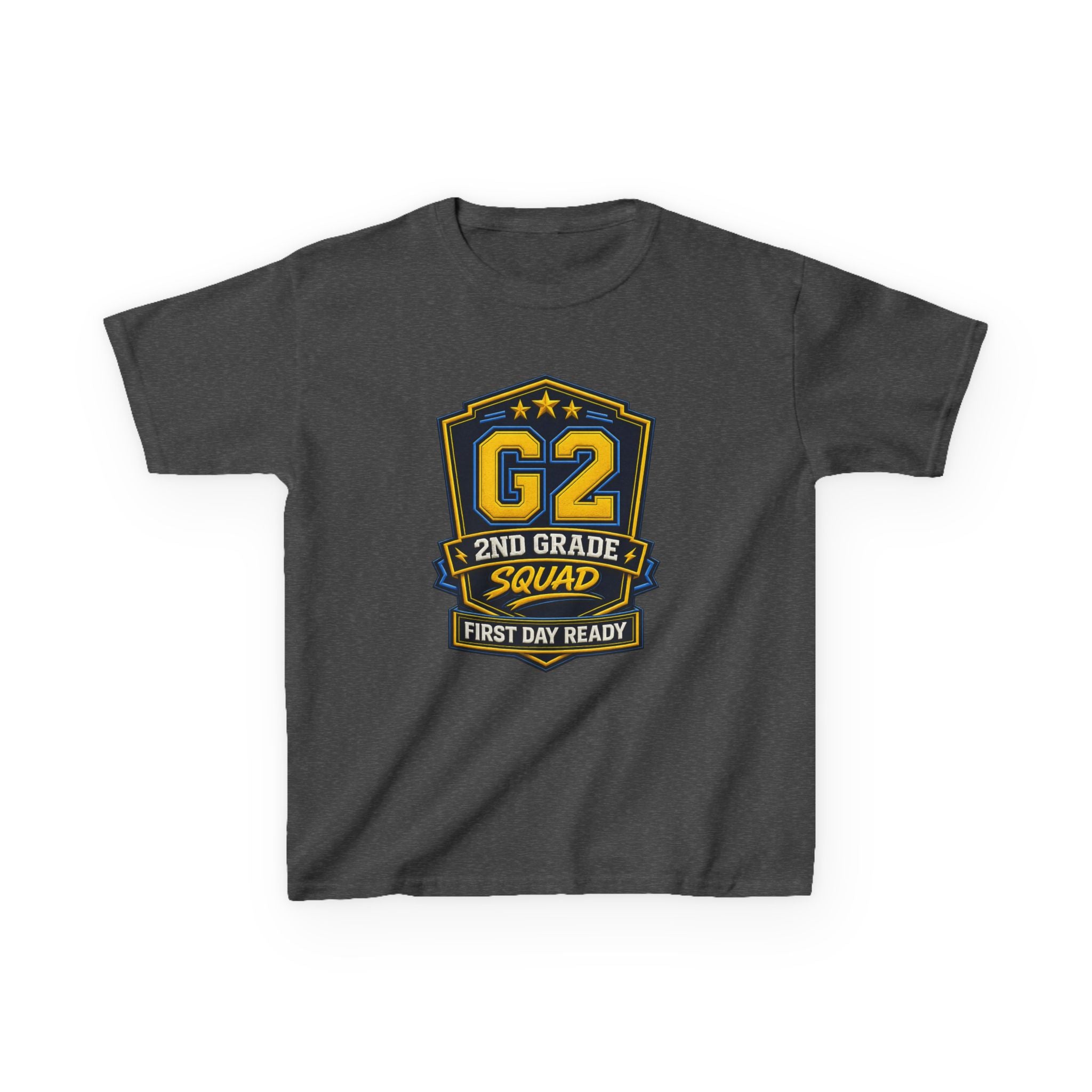 Kids 2nd Grade T-Shirt — 'G2 First Day Ready' Back-to-School Graphic Tee