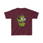 Kids Gecko T-Shirt — 'Smart Is Cool' Cartoon Gecko Graphic Tee