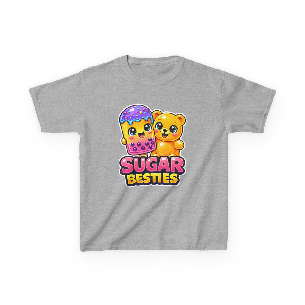 Kids Candy T-Shirt — 'Sugar Besties' Cute Bear & Popsicle Graphic Tee