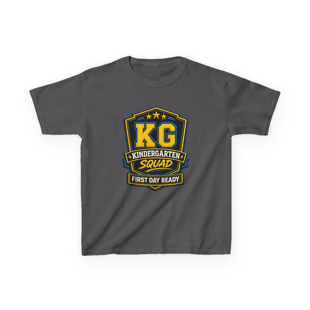 Kids Kindergarten T-Shirt — 'KG First Day Ready' Back-to-School Graphic Tee