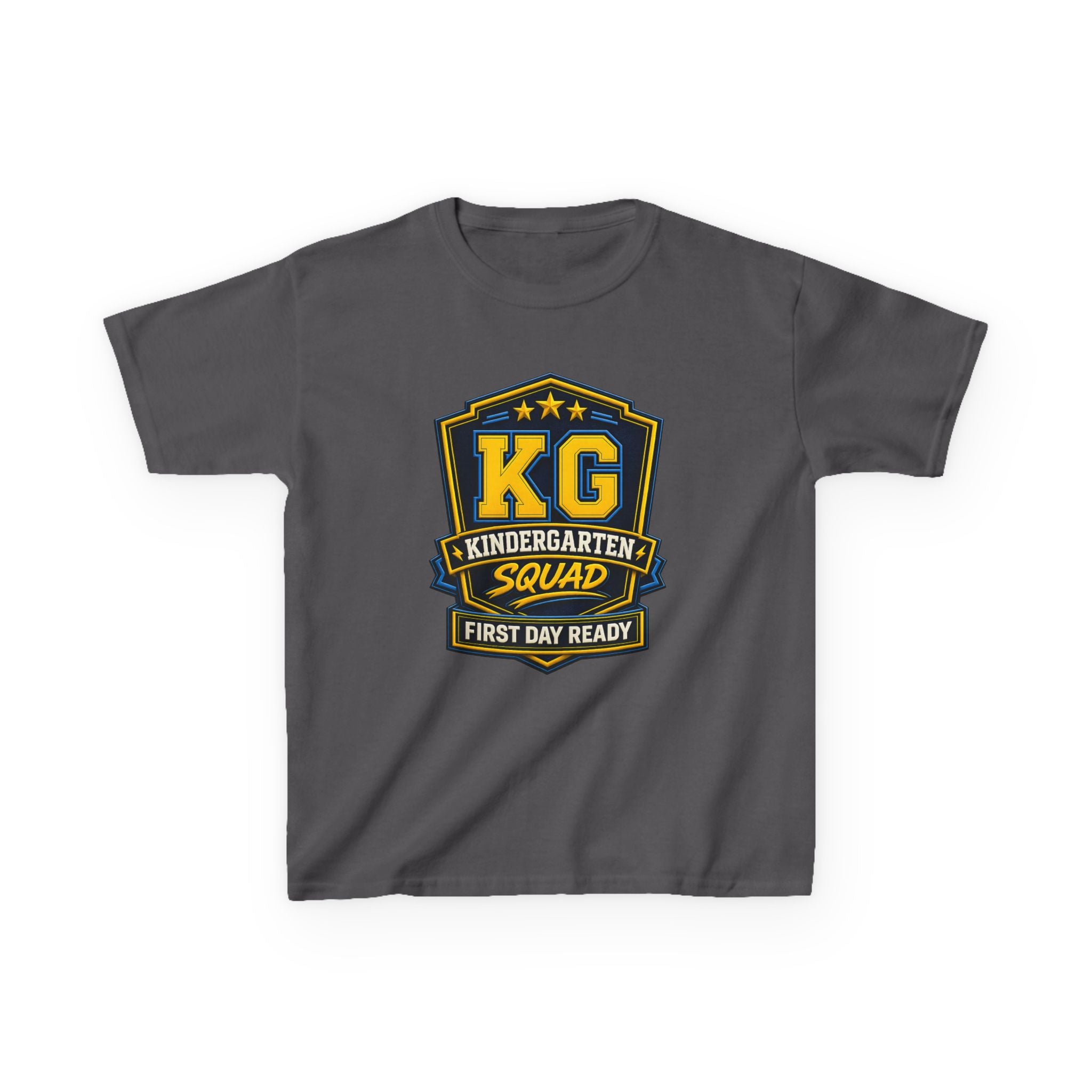 Kids Kindergarten T-Shirt — 'KG First Day Ready' Back-to-School Graphic Tee