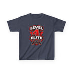 Kids Gamer T-Shirt — 'Level 4 Elite' Gamer Badge Graphic Tee