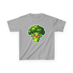 Kids Veggie T-Shirt — 'Eat Your Greens' Cute Smiling Broccoli Graphic Tee