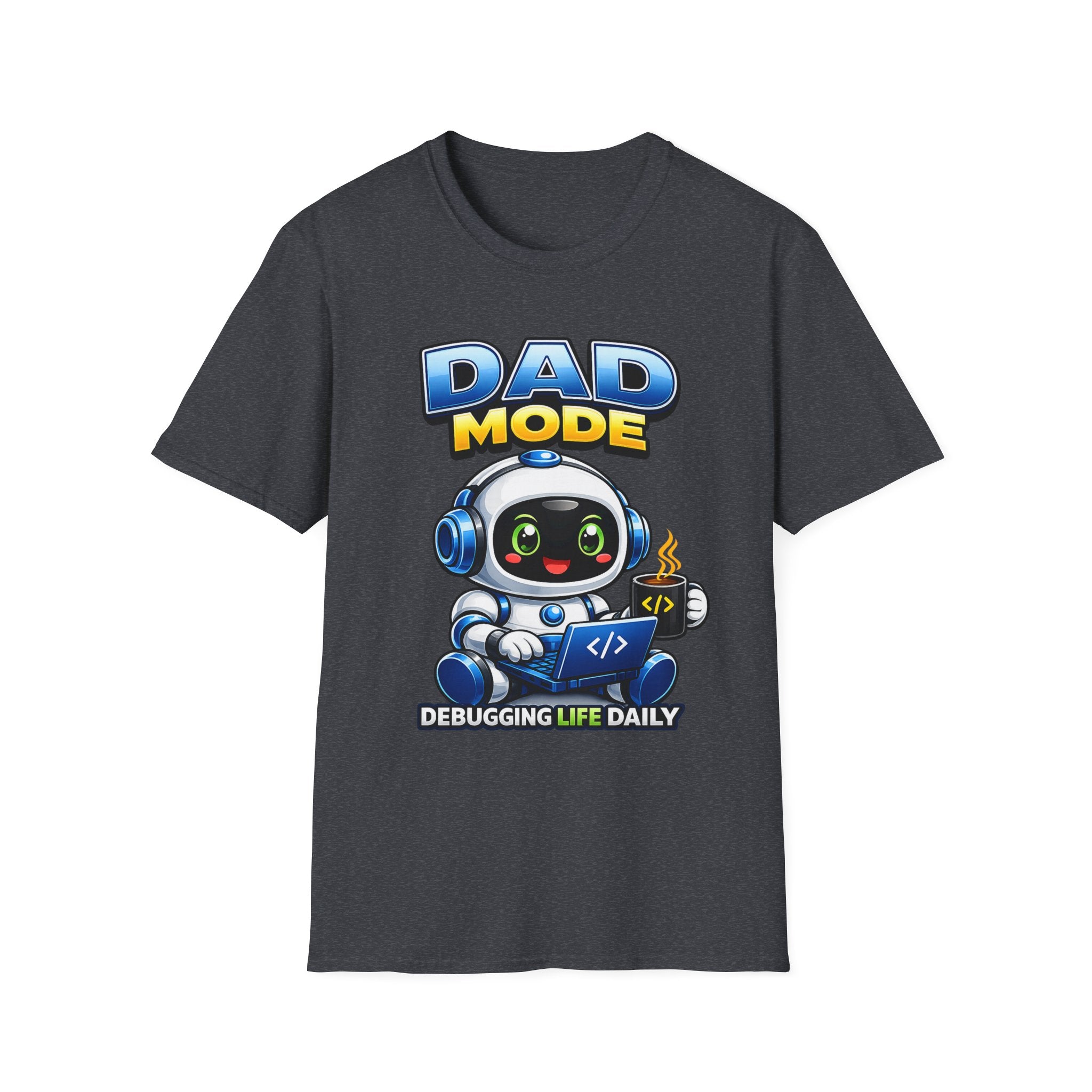 Dad Coding Robot T-Shirt – Support Crew Graphic Tee