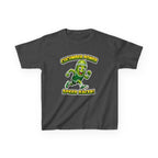 Kids Cucumber T-Shirt — 'Cucumber Power Speed Racer' Cute Cartoon Veggie Graphic Tee