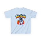Kidxtr™ Kids Space T-Shirt — 'My First Stop: The Moon' Astronaut Graphic Tee