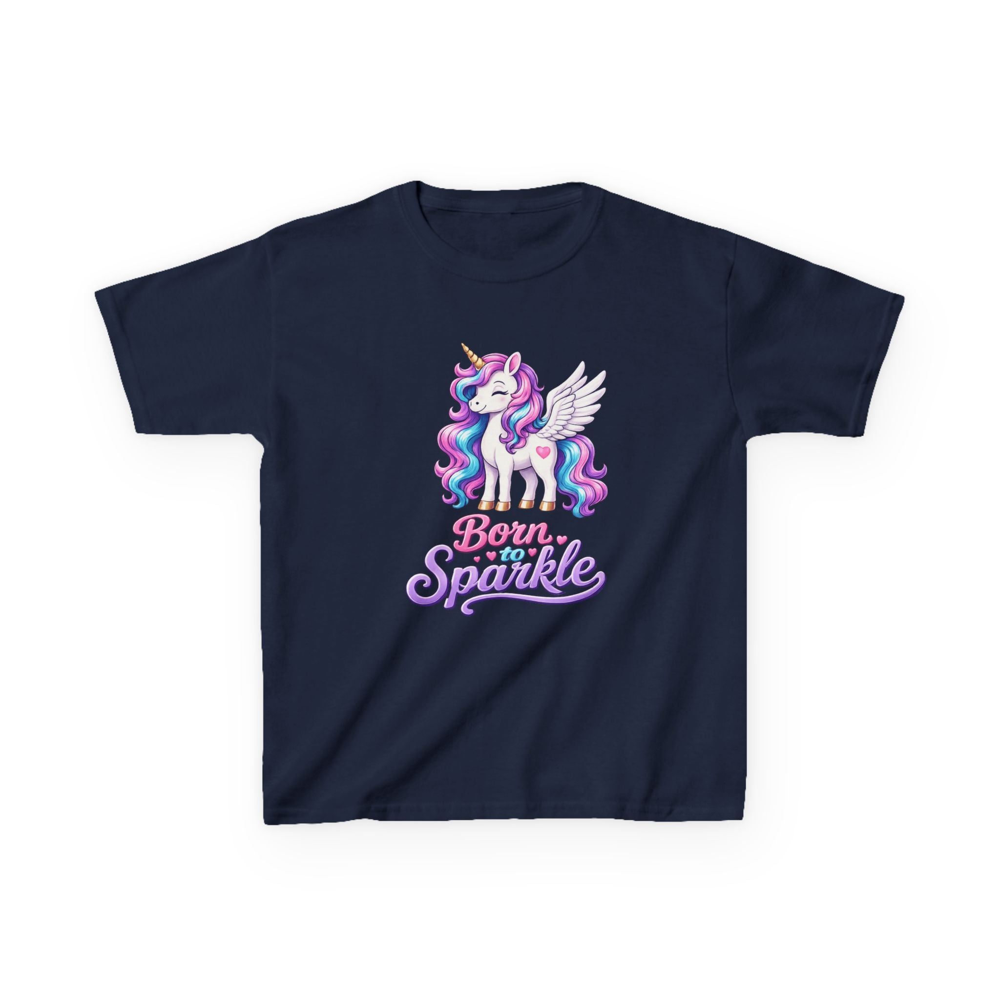 Kids Unicorn T-Shirt – Born to Sparkle Graphic Tee