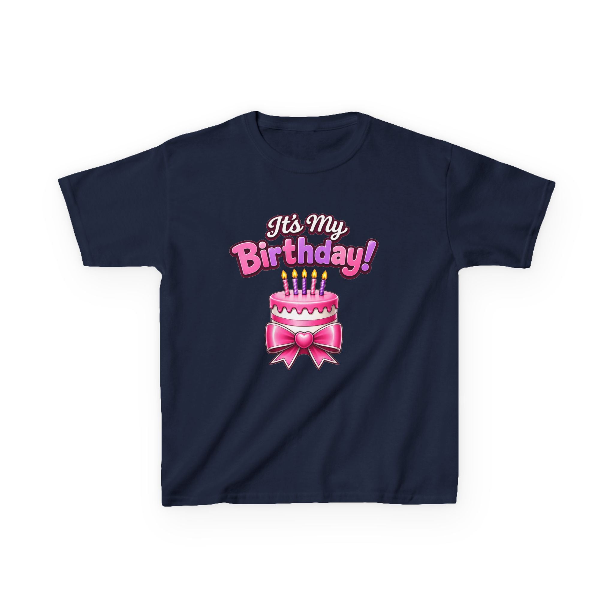Kidxtr™ Kids Birthday Girl T-Shirt — 'It's My Birthday!' Celebration Graphic Tee