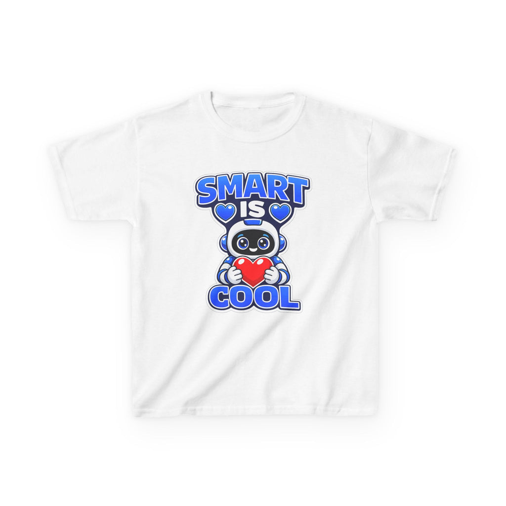 Kids Robot T-Shirt — 'Smart Is Cool' Graphic Tee
