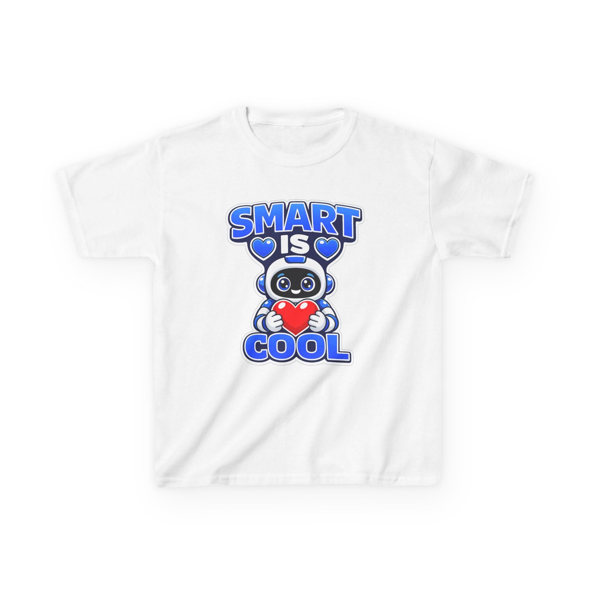 Kids Robot T-Shirt — 'Smart Is Cool' Graphic Tee