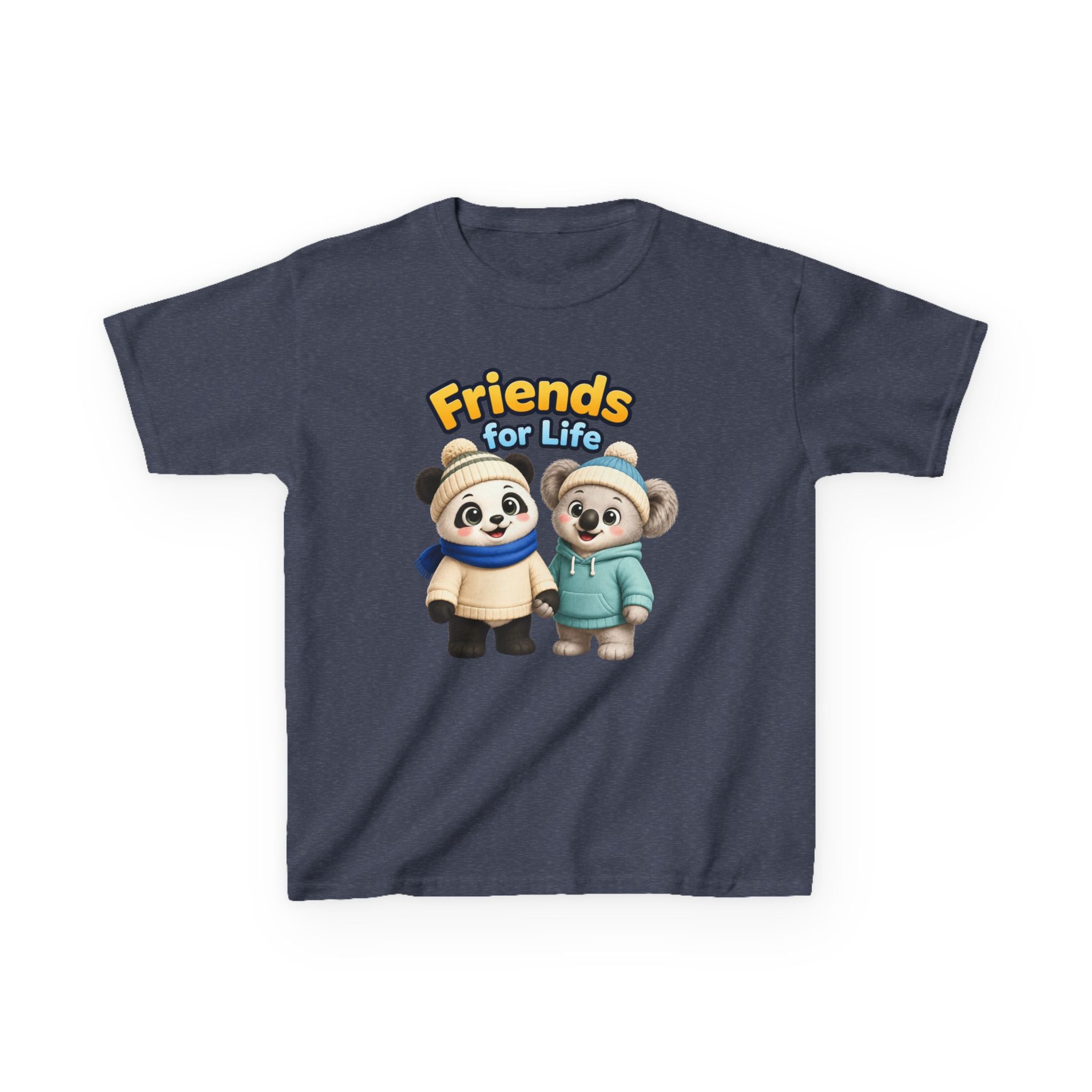 Kids Tee — "Friends for Life" Cute Panda Friends Graphic
