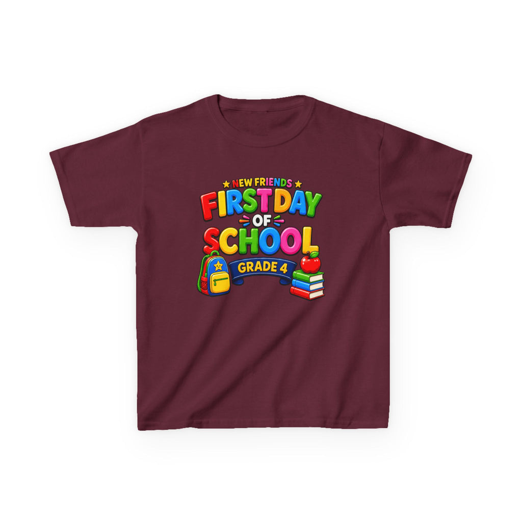 Kids School T-Shirt — 'Grade 5' First Day of School Back-to-School Graphic Tee
