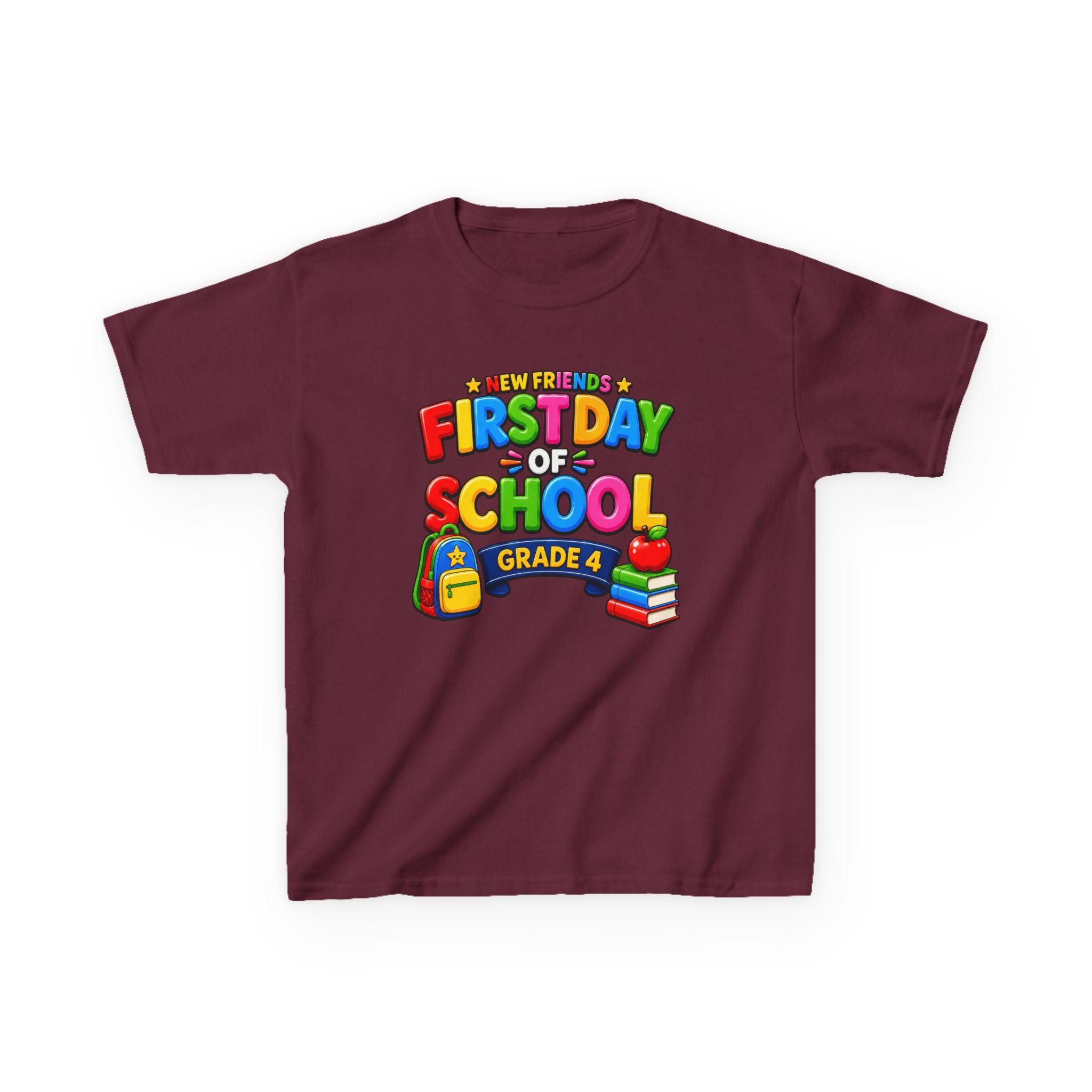 Kids School T-Shirt — 'Grade 5' First Day of School Back-to-School Graphic Tee