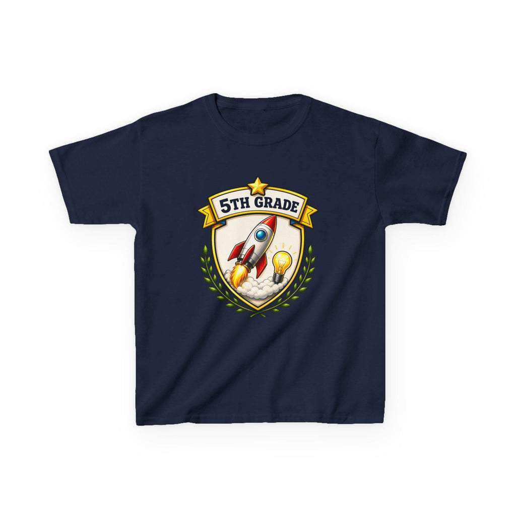 Kids School T-Shirt — '5th Grade Rocket' Back to School Graduation Graphic Tee