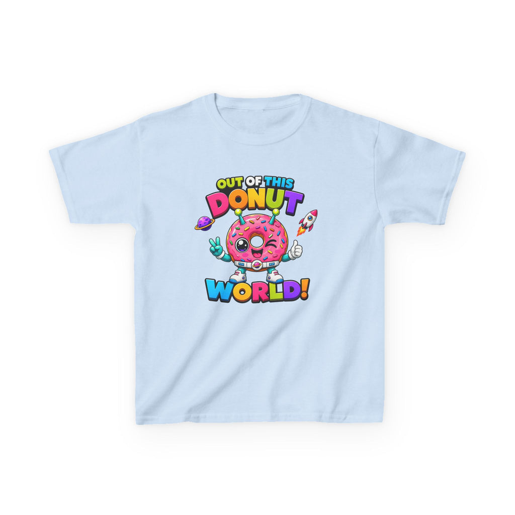 Kids Donut T-Shirt — 'Out of This Donut World!' Cute Space Donut Graphic Tee
