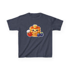 Kids Breakfast T-Shirt — 'Short Stack' Cute Pancake Stack with Smiling Berries Graphic Tee