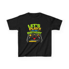 Kids Gaming T-Shirt — 'Let's Play! It's My Birthday' Video Game Controller Graphic Tee