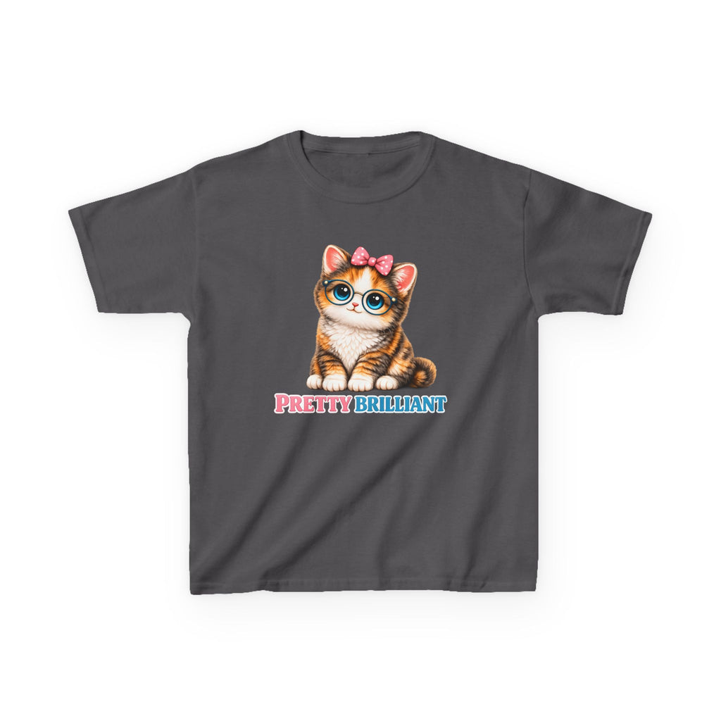 Kids Cat T-Shirt — 'Pretty Brilliant' Cute Cat Graphic Tee