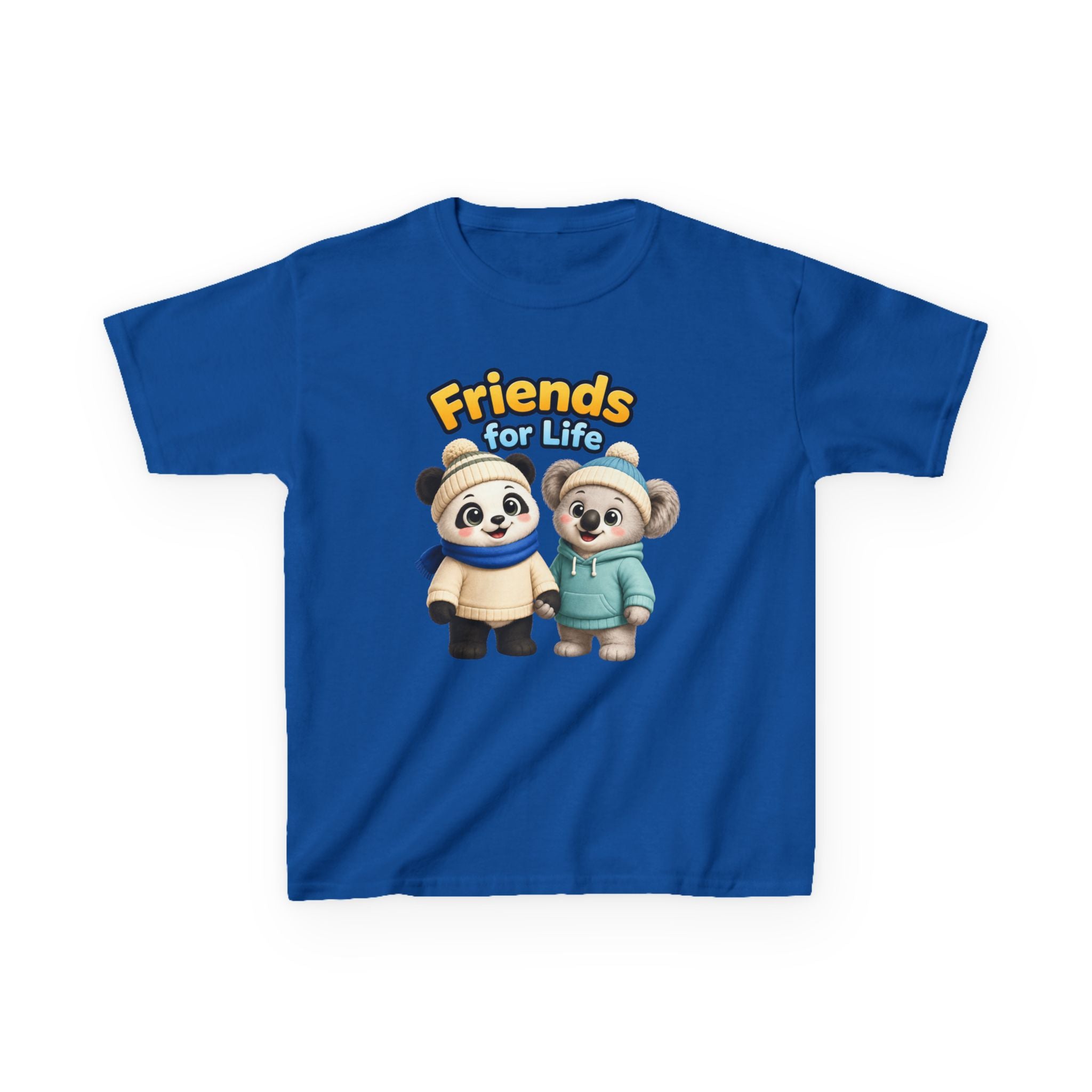 Kids Panda T-Shirt — 'Friends for Life' Cute Best Friends Graphic Tee
