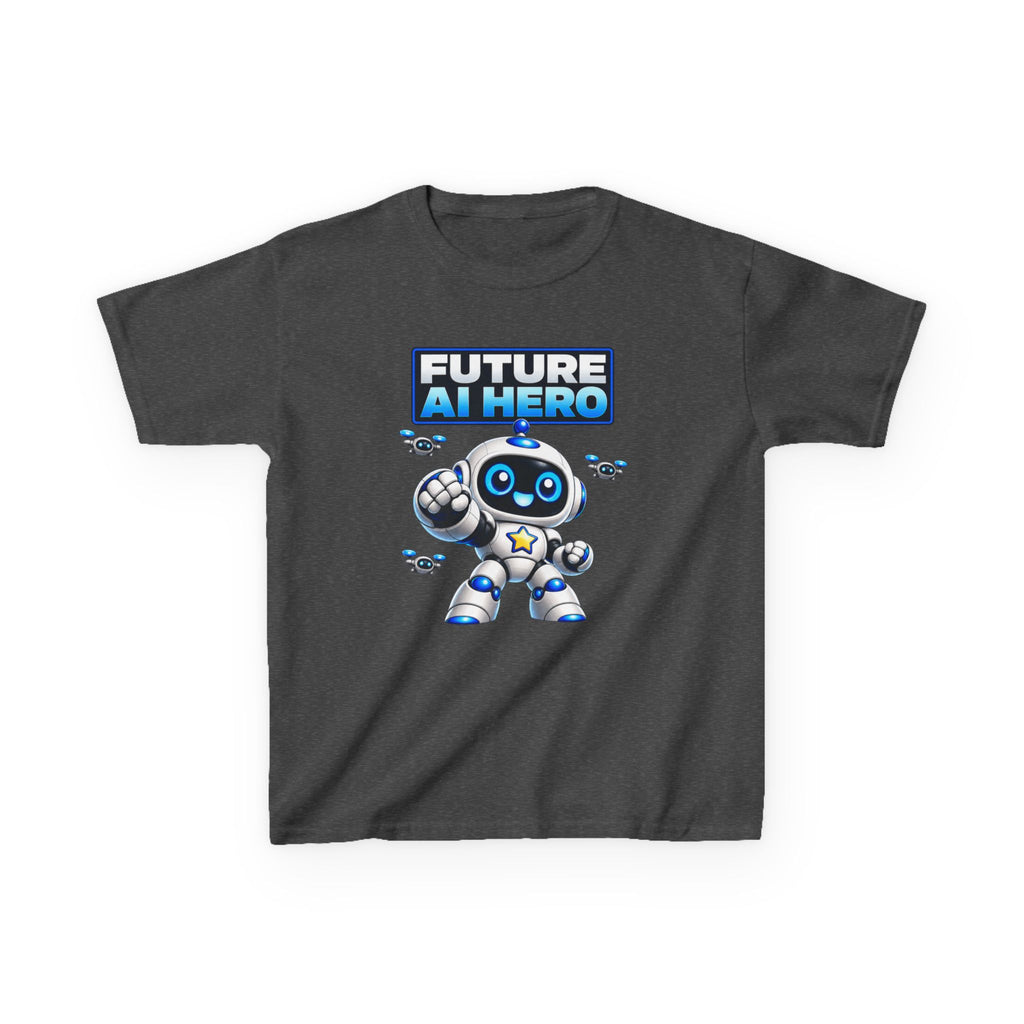Kids Robot T-Shirt — 'Future AI Hero' Robot Graphic Tee