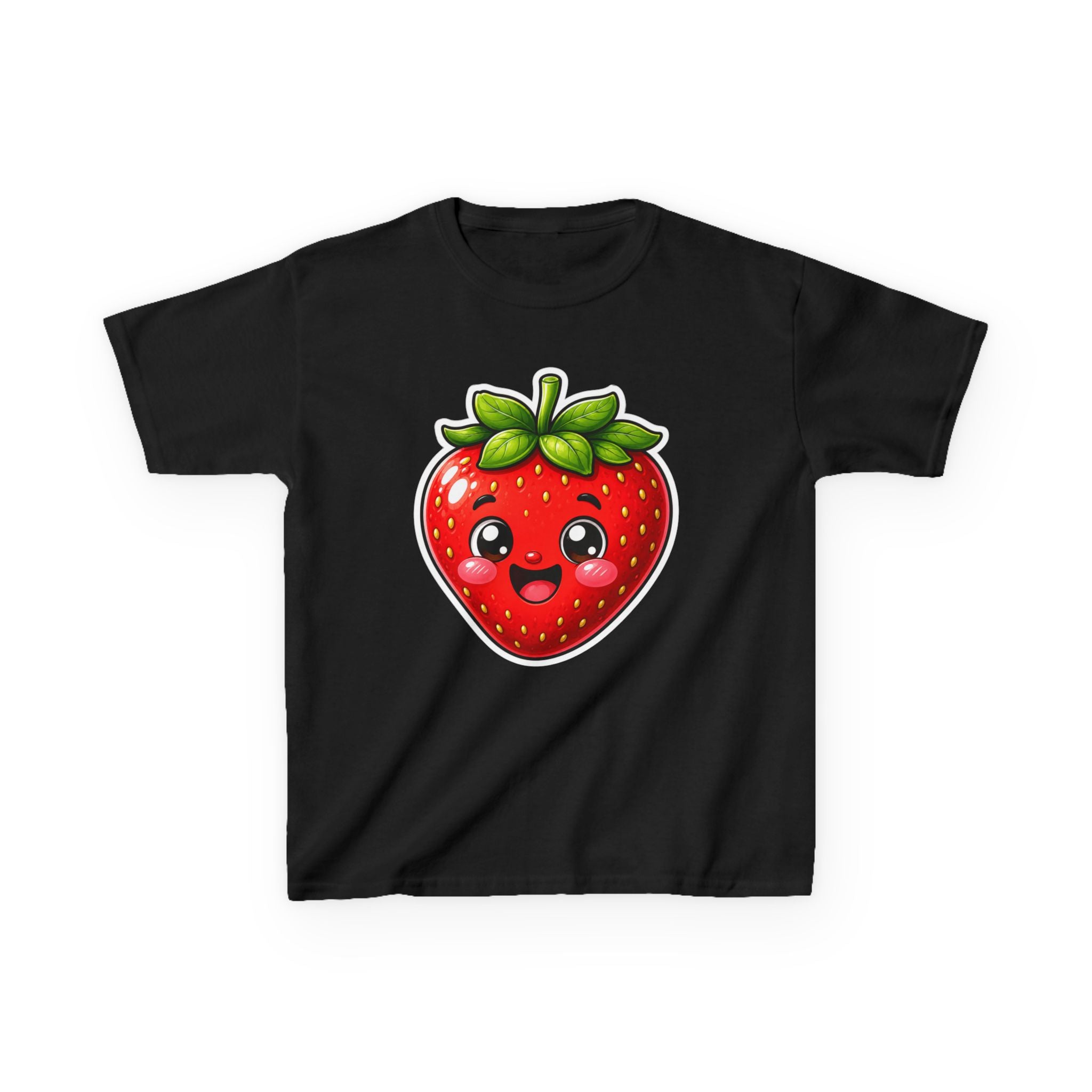 Kids Strawberry T-Shirt — 'So Sweet' Kawaii Fruit Graphic Tee