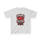 Kids Gamer T-Shirt — 'Level 4 Elite' Gamer Badge Graphic Tee