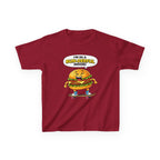 Kids Burger T-Shirt — 'Bun-derful Mood' Skateboard Graphic Tee
