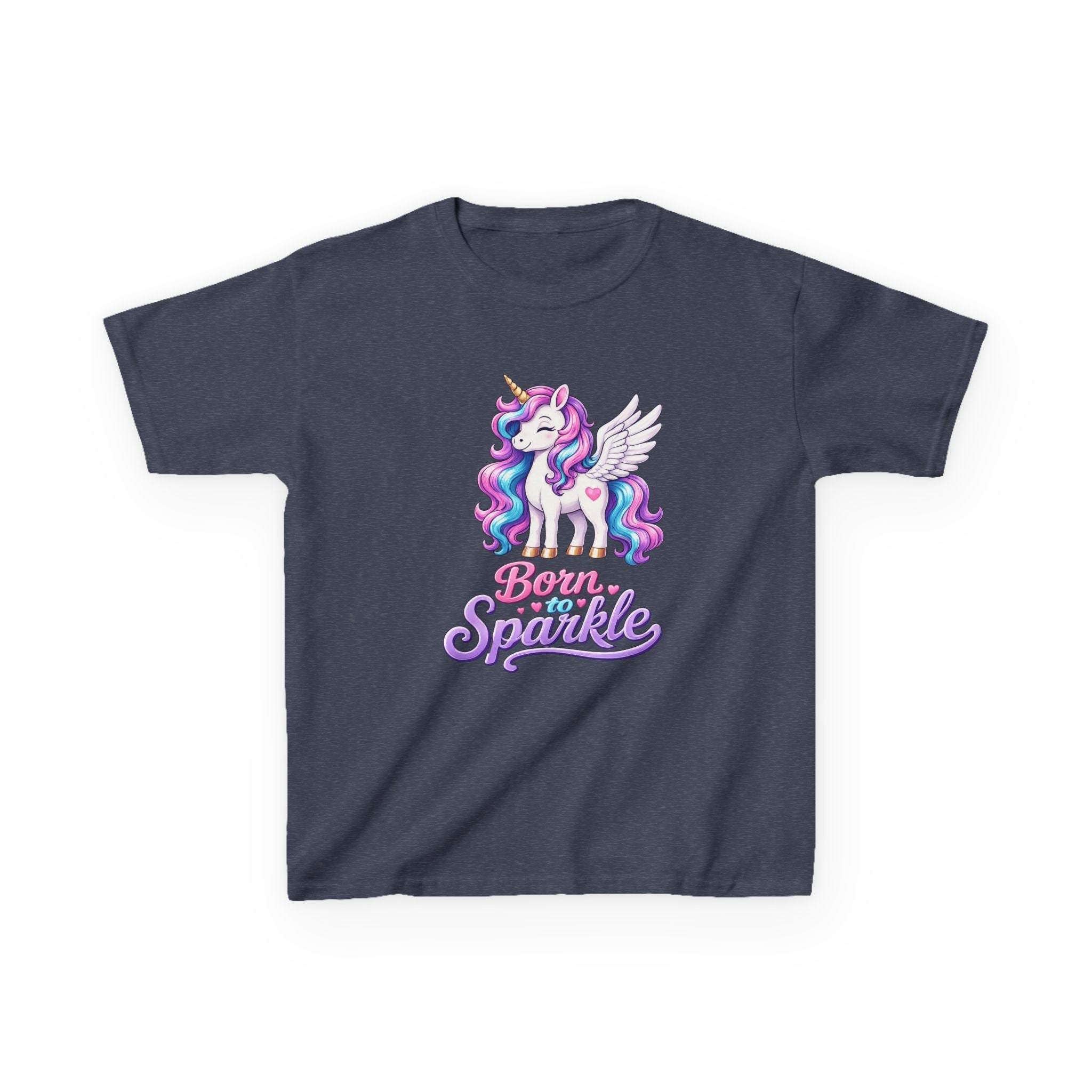 Kids Unicorn T-Shirt – Born to Sparkle Graphic Tee