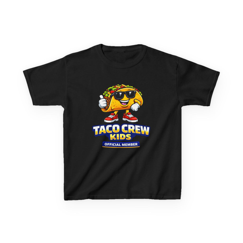 Kids T-Shirt — 'Taco Crew Kids: Official Member' Cute Taco Graphic Tee