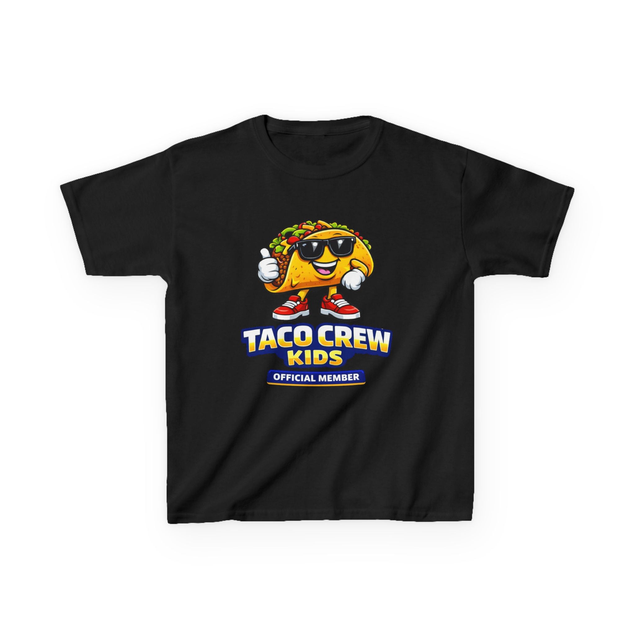 Kids T-Shirt — 'Taco Crew Kids: Official Member' Cute Taco Graphic Tee