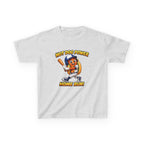 Kids Baseball T-Shirt — 'Hot Dog Power' Home Run Graphic Tee