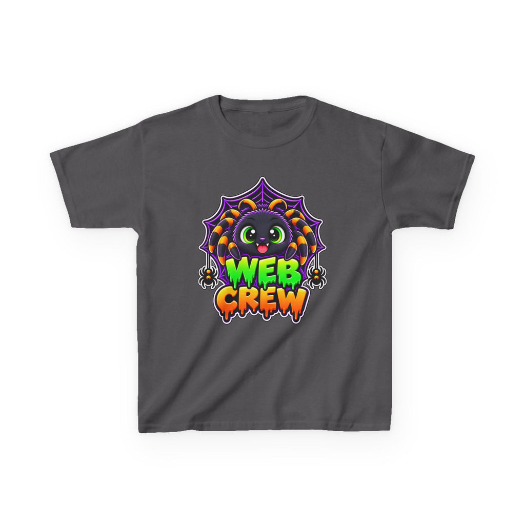 Kidxtr™ Kids Spider Web T-Shirt — 'Web Crew' Halloween Graphic Tee