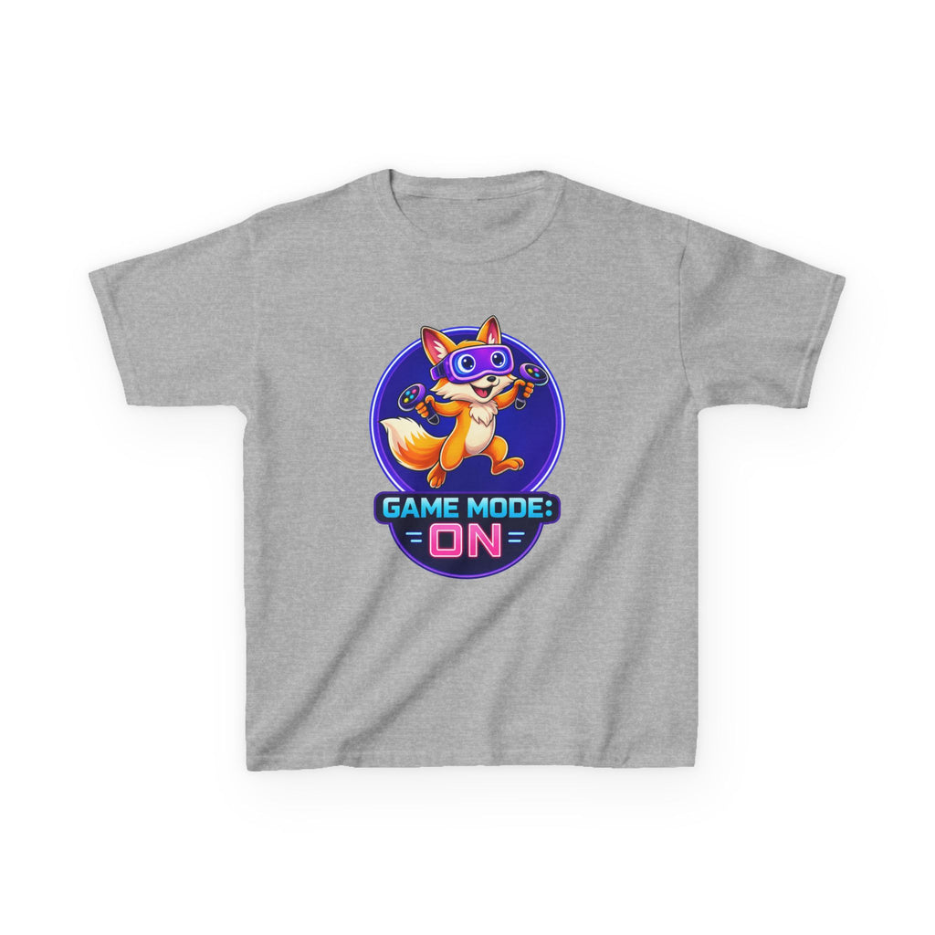Kids Fox T-Shirt — 'Game Mode: ON' Cute Fox Gamer Graphic Tee