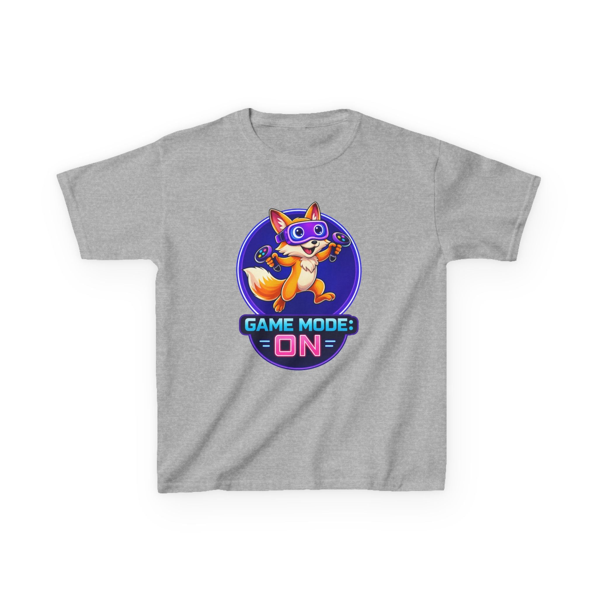 Kids Fox T-Shirt — 'Game Mode: ON' Cute Fox Gamer Graphic Tee