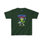 Kidxtr™ Kids Soccer T-Shirt — 'Too Fast for Earth' Soccer Alien Graphic Tee