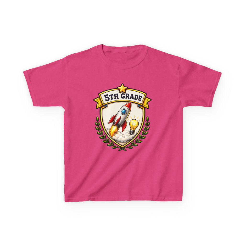 Kids School T-Shirt — '5th Grade Rocket' Back to School Graduation Graphic Tee