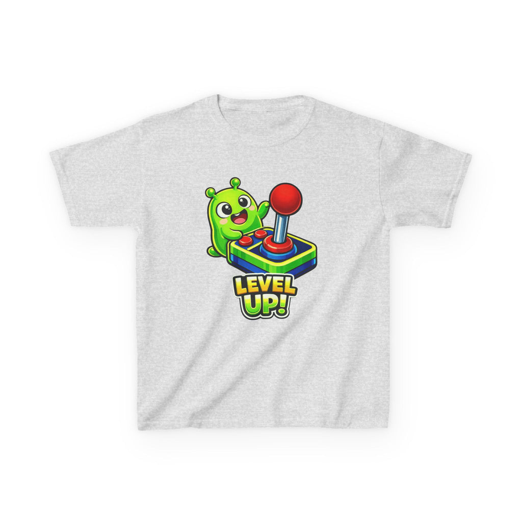 Kids Gamer T-Shirt — 'Level Up!' Gamer Alien Graphic Tee