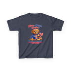 Kids Patriotic T-Shirt — 'Stars, Stripes & Smiles' All-American Dog Graphic Tee
