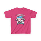 Kids Birthday T-Shirt — 'Birthday Quest' Gamer Controller Graphic Tee